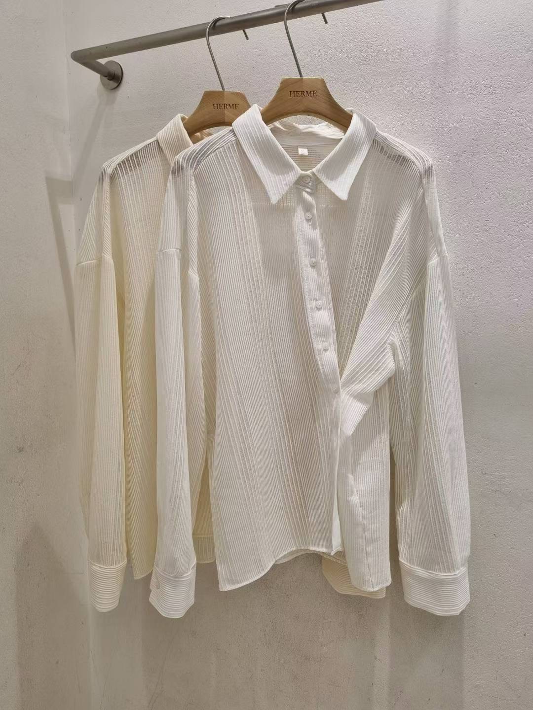 HERME東大門㊣直郵女士新品真品25秋冬職業推薦襯衫蕾絲衫絲質HERME襯衫/蕾絲衫