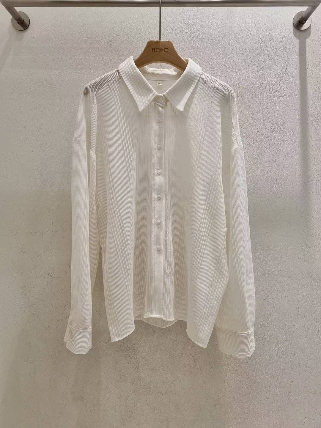 HERME東大門㊣直郵女士新品真品25秋冬職業推薦襯衫蕾絲衫絲質HERME襯衫/蕾絲衫圖色1