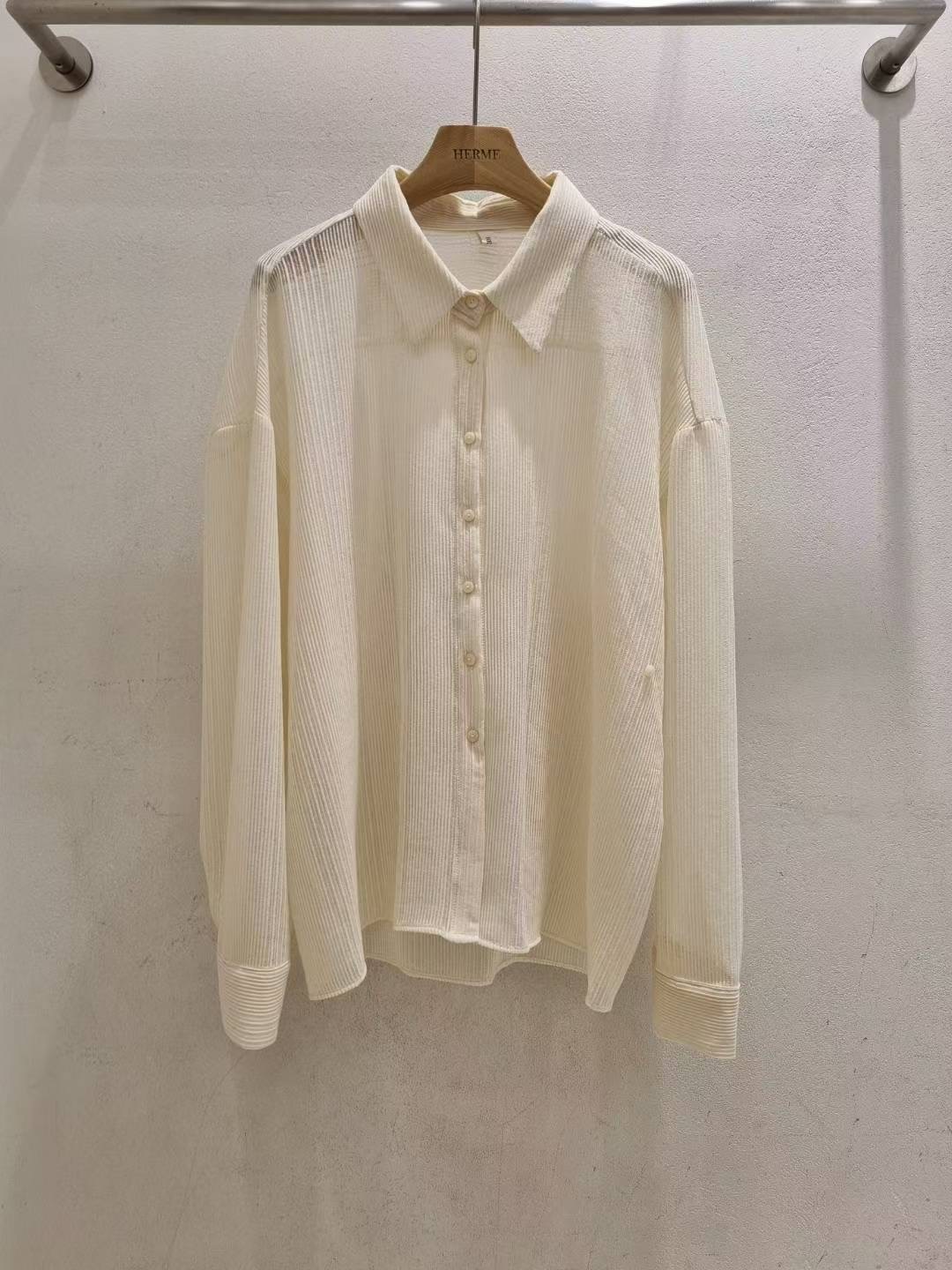 HERME東大門㊣直郵女士新品真品25秋冬職業推薦襯衫蕾絲衫絲質HERME襯衫/蕾絲衫圖色2
