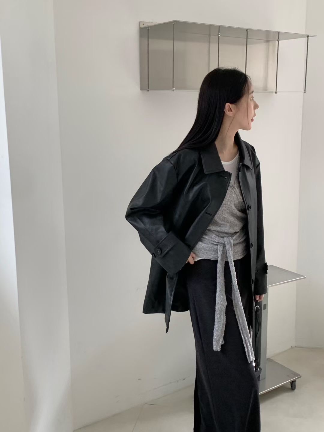 A.ME東大門㊣實拍女裝新款25秋冬熱賣職業推薦真品人氣夾克A.ME夾克