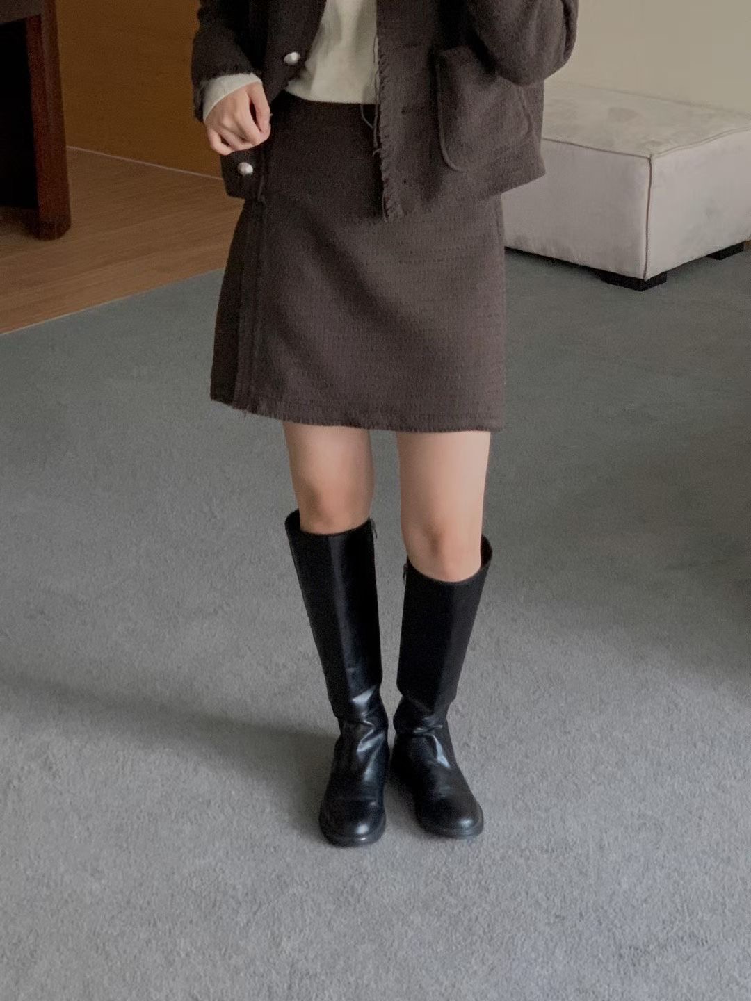 A.ME東大門㊣直郵女裝新款推薦時尚真品25秋冬熱賣休閑短裙A.ME短裙圖色2