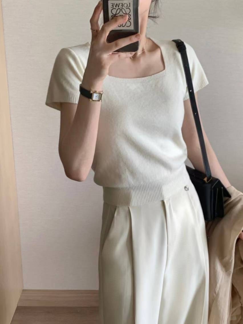 HERME東大門㊣實拍女士新款推薦人氣時尚職業真品休閑針織衫HERME針織衫
