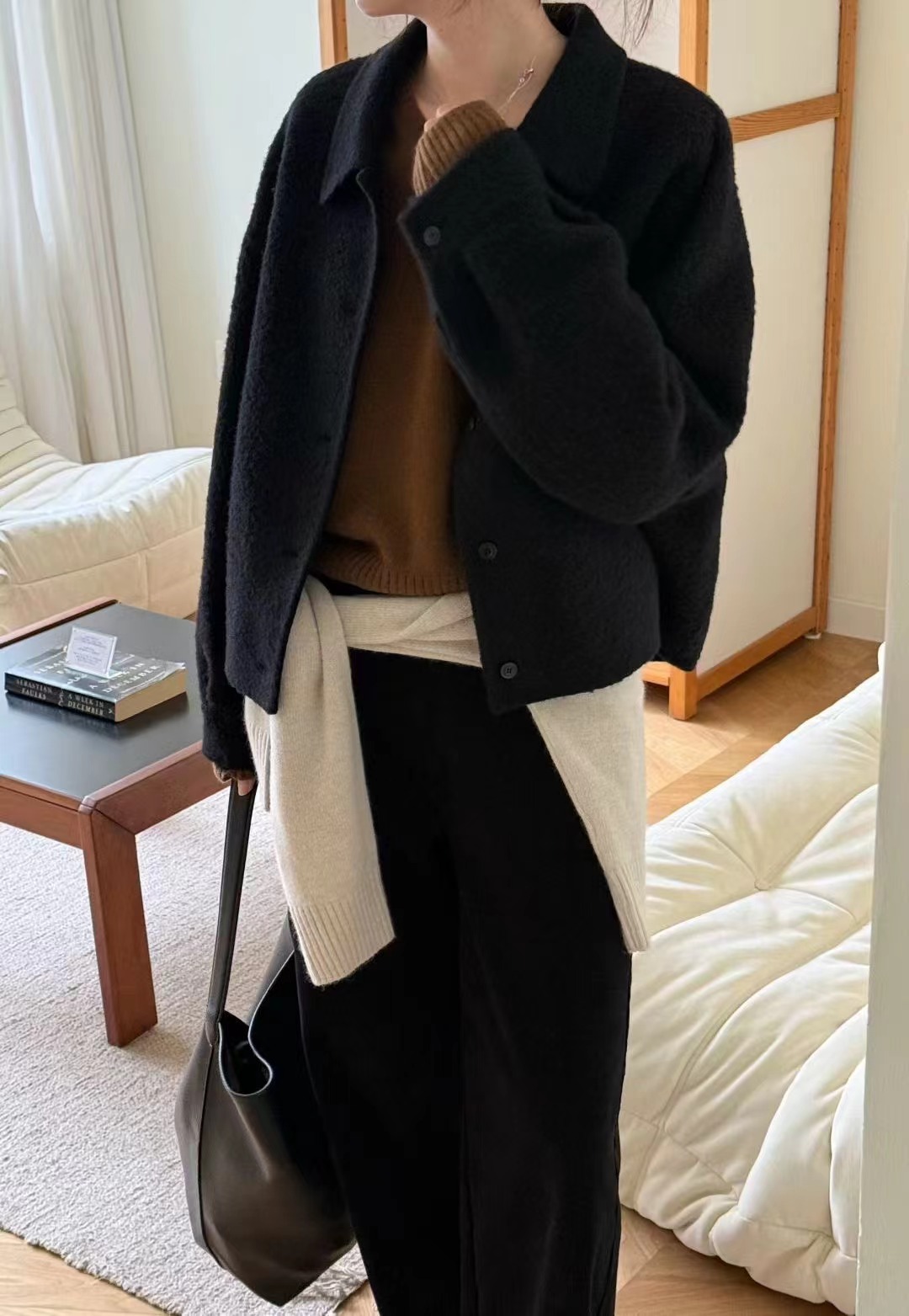 AMYGRACE韓國直郵㊣女士新款休閑熱賣25秋冬人氣推薦職業夾克AMYGRACE夾克圖色3
