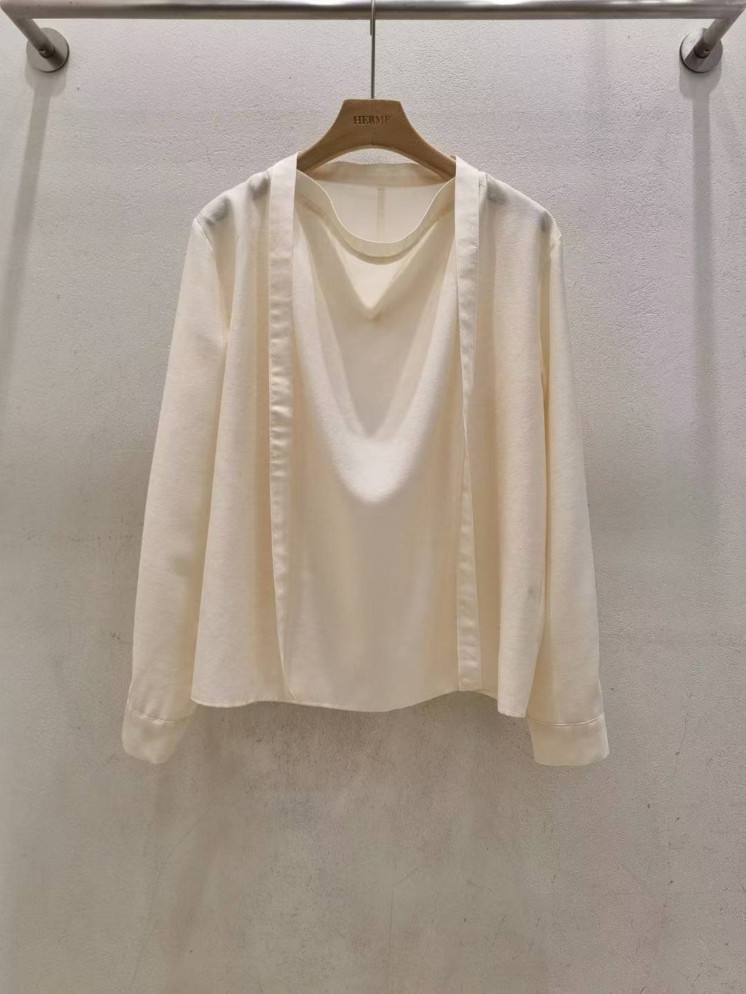 HERME韓國直郵㊣女士新品職業推薦熱賣時尚25秋冬襯衫蕾絲衫HERME襯衫/蕾絲衫圖色1