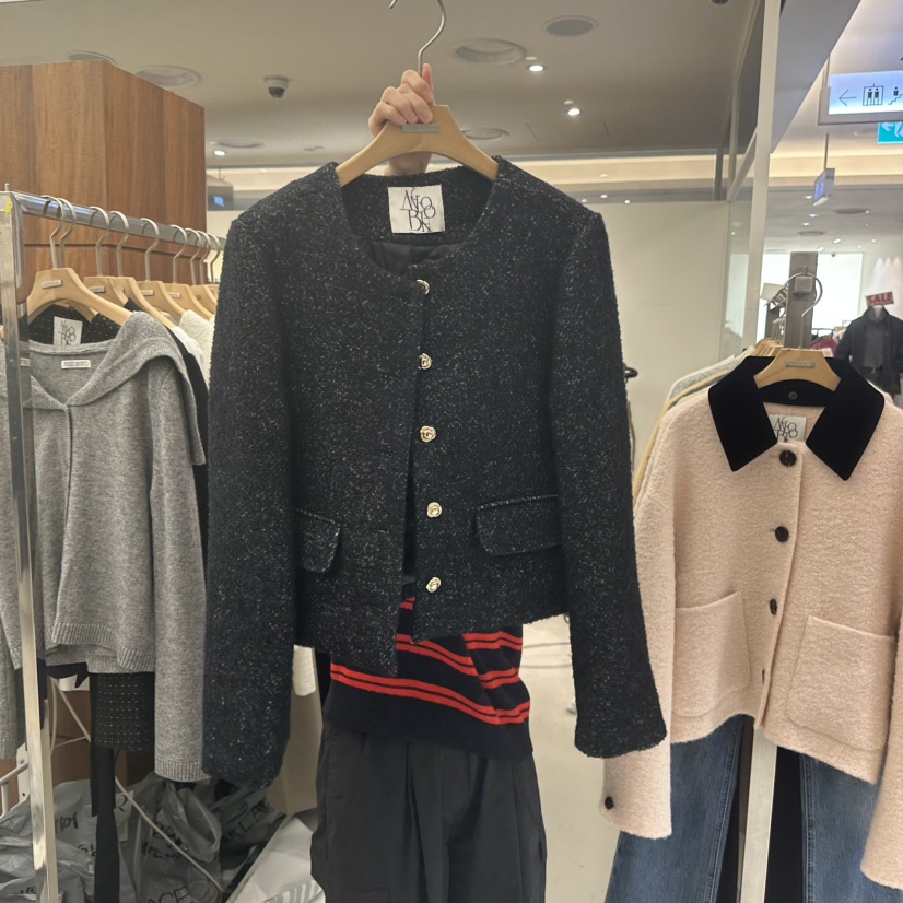 MER東大門㊣代購女裝新品真品推薦人氣熱賣25秋冬休閑時尚夾克MER/ANGELO BIANCO夾克圖色2