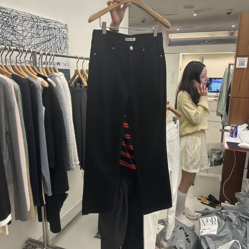 MER韓國直郵㊣女裝新品人氣熱賣推薦真品25秋冬時尚職業休閑褲MER/ANGELO BIANCO休閑褲圖色2