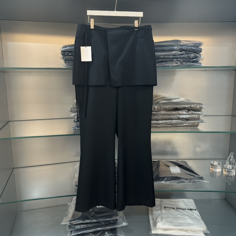 AIME HOPE MAKE韓國代購㊣女士新品時尚熱賣人氣真品裙褲AIME HOPE MAKE裙褲圖色2黑色