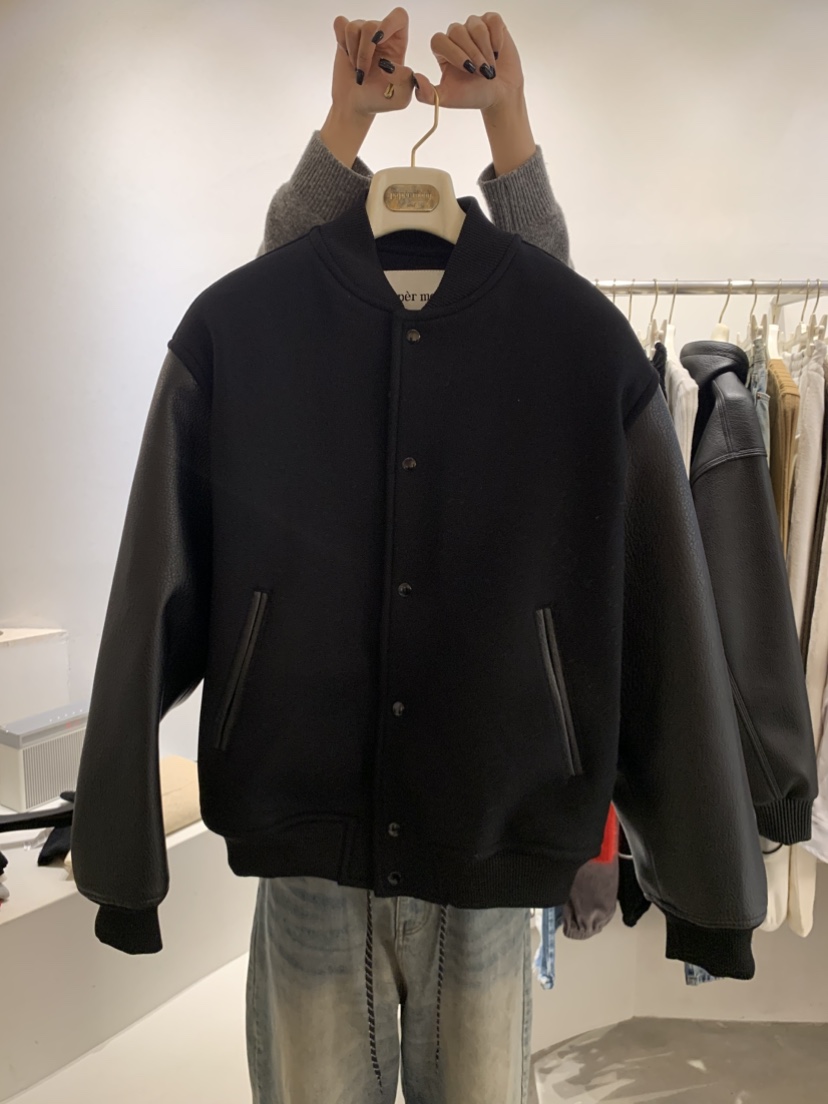 PAPERMOON東大門㊣直郵女裝新品時尚人氣休閑25秋冬熱賣夾克paper moon夾克圖色1