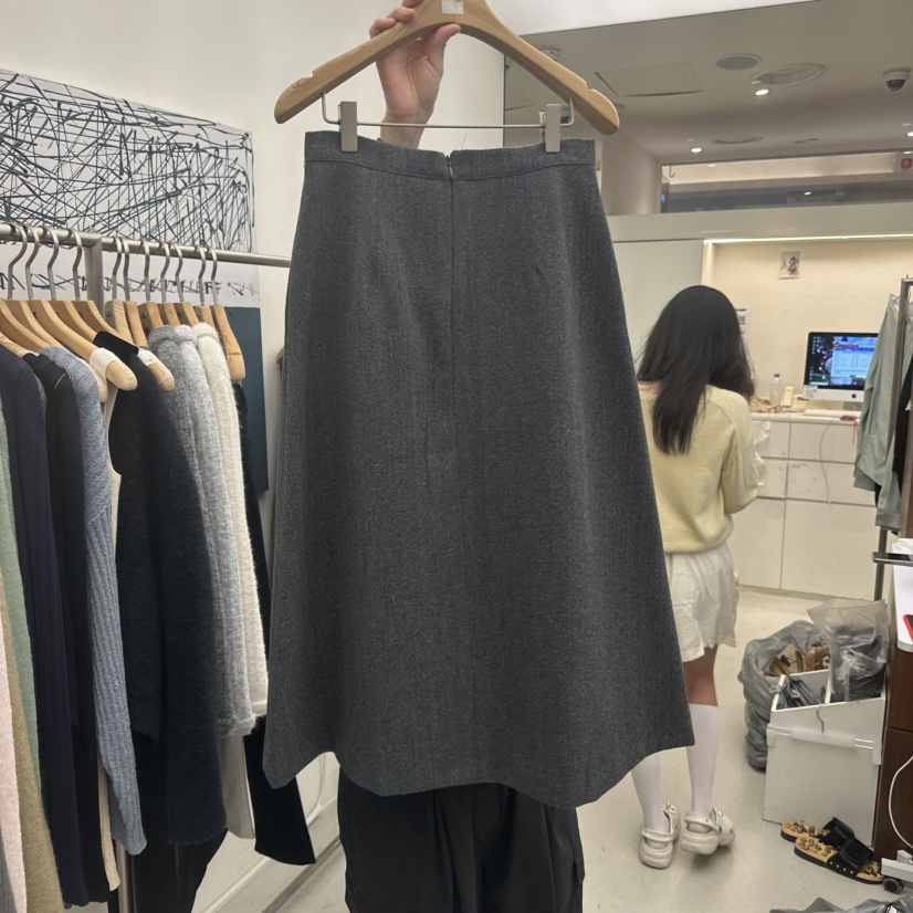 MER韓國直郵㊣女裝新品真品時尚人氣休閑25秋冬熱賣推薦長裙MER/ANGELO BIANCO長裙