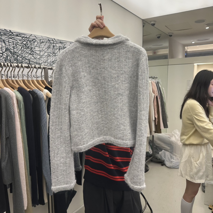 MER韓國直郵㊣女裝新款真品休閑推薦熱賣職業25秋冬夾克拉鏈MER/ANGELO BIANCO夾克