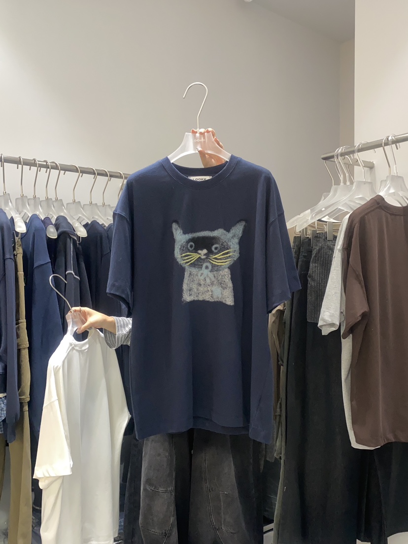 LOOKK東大門㊣實拍女裝新品休閑推薦人氣時尚25秋冬熱賣T恤LOOKKT恤圖色3