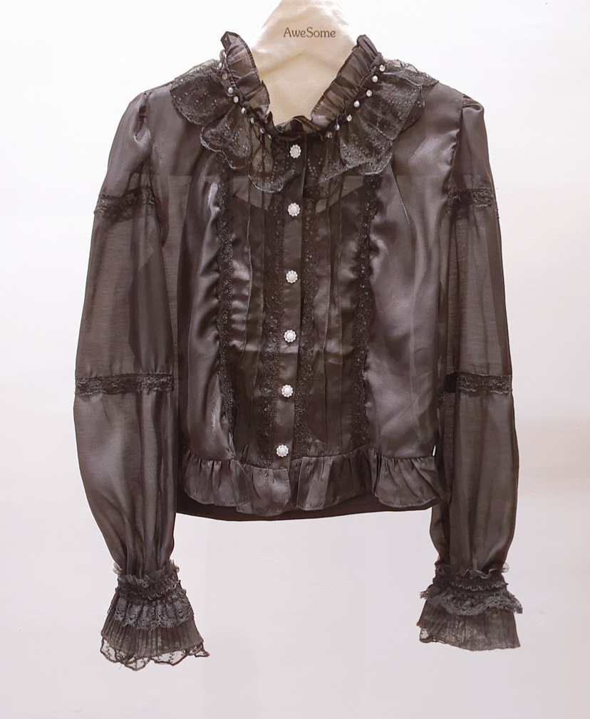 AWESOME-P韓國代購㊣女士新品25秋冬套裝含吊帶兩件套雪紡AWESOME-P套裝圖色2