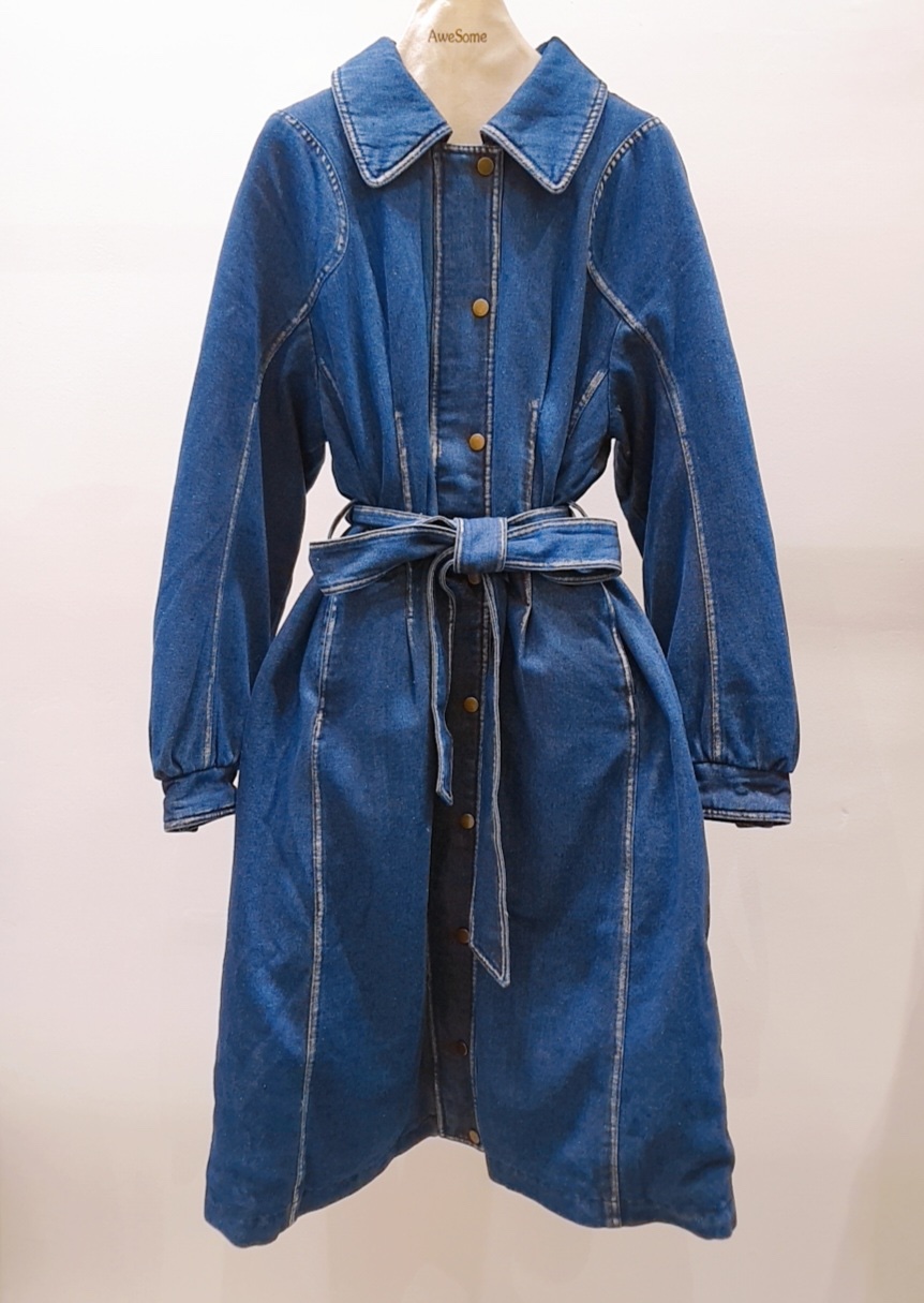 AWESOME-P東大門㊣代購女士新品25秋冬人氣推薦長款風衣鴨絨AWESOME-P長款風衣圖色1