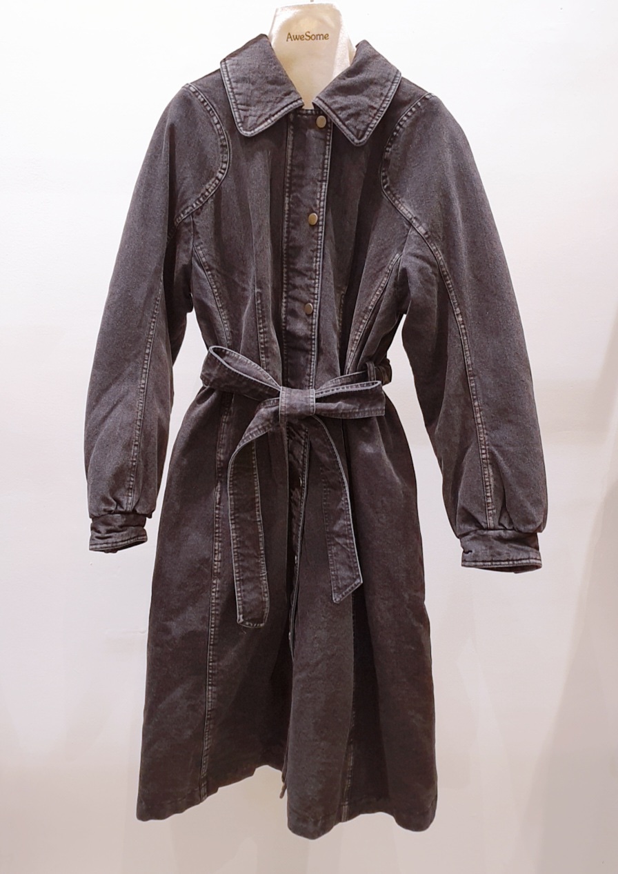 AWESOME-P東大門㊣代購女士新品25秋冬人氣推薦長款風衣鴨絨AWESOME-P長款風衣圖色2