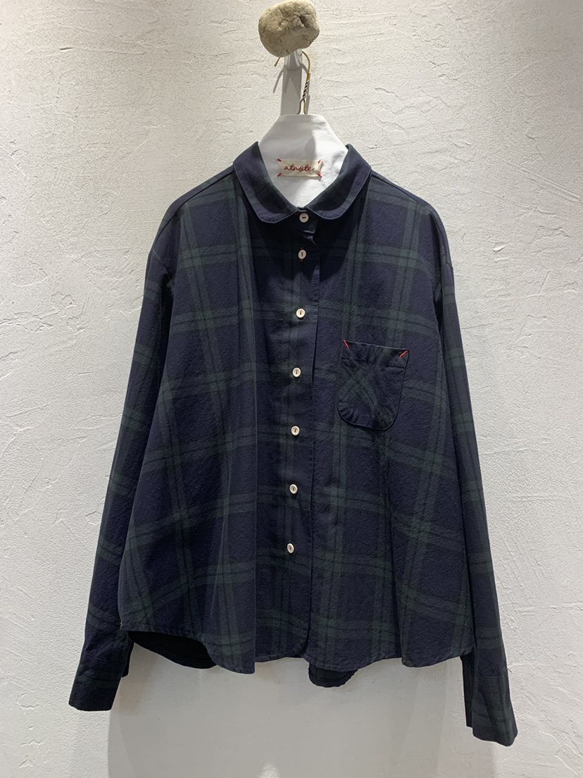 AT NOTE韓國代購㊣女裝新款職業熱賣25秋冬襯衫蕾絲衫格紋AT NOTE襯衫/蕾絲衫圖色1