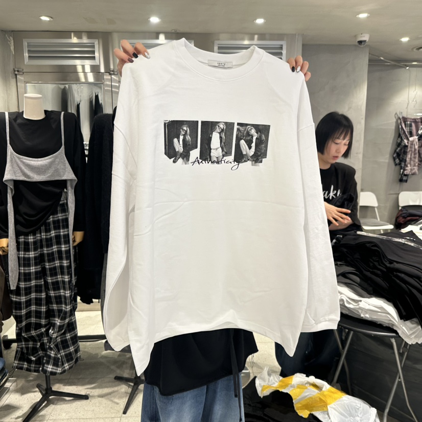 HERTZ-P韓國代購㊣女士新款休閑真品25秋冬推薦熱賣長袖T恤HERTZ-P長袖T恤圖色3