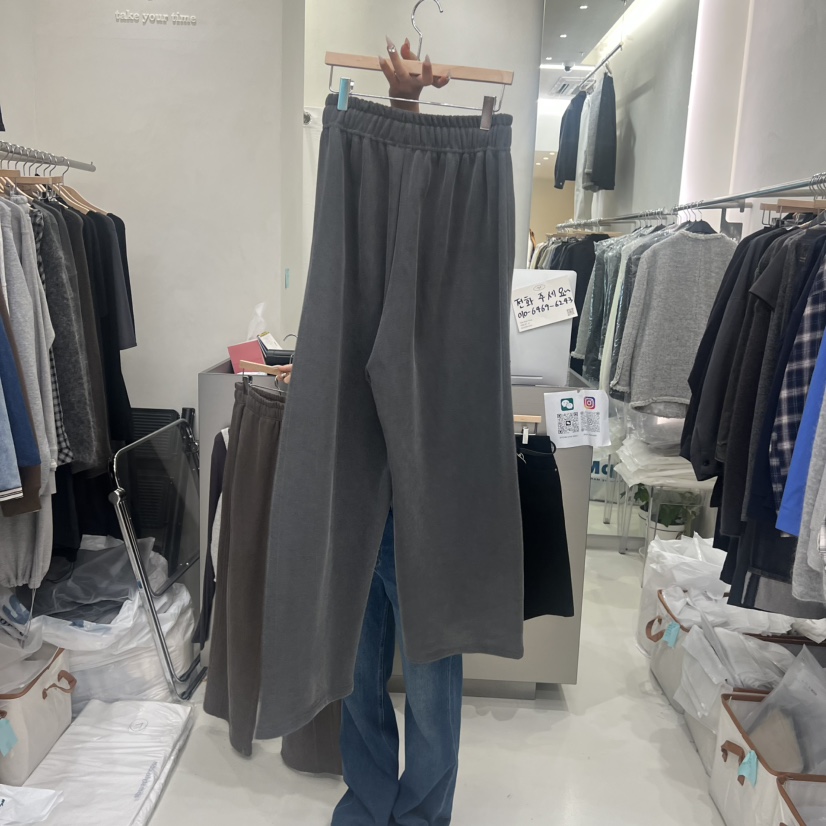 TAKE YOUE TIME韓國直郵㊣女士新品真品25秋冬休閑褲復古TAKE YOUE TIME休閑褲