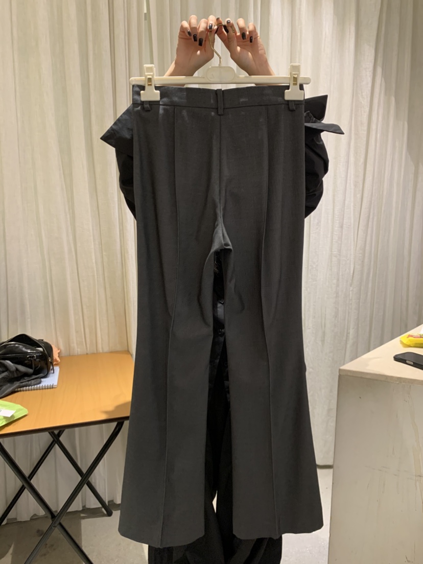 PAPERMOON韓國代購㊣女裝新品真品人氣時尚25秋冬休閑褲褶皺paper moon休閑褲