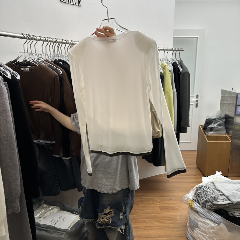 GABIZON韓國直郵㊣女士新品休閑職業時尚人氣推薦真品長袖T恤GABIZON長袖T恤