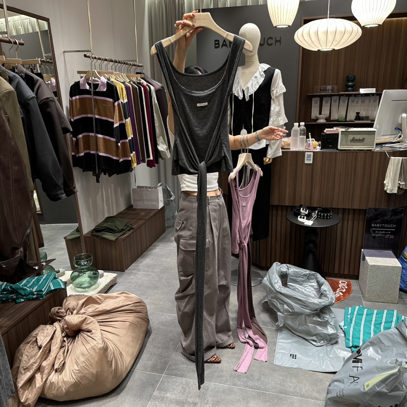 BABYTOUCH韓國直郵㊣女士新品職業休閑人氣推薦25秋冬吊帶背心BABYTOUCH吊帶/背心