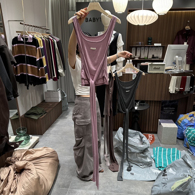 BABYTOUCH韓國直郵㊣女士新品職業休閑人氣推薦25秋冬吊帶背心BABYTOUCH吊帶/背心圖色2