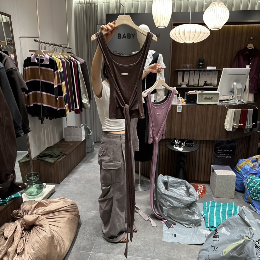 BABYTOUCH韓國直郵㊣女士新品職業休閑人氣推薦25秋冬吊帶背心BABYTOUCH吊帶/背心圖色3