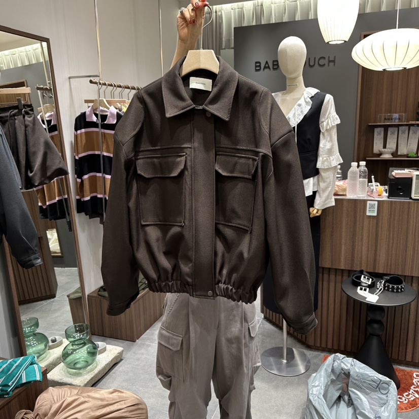 BABYTOUCH東大門㊣代購女士新品時尚真品熱賣25秋冬休閑夾克BABYTOUCH夾克圖色1