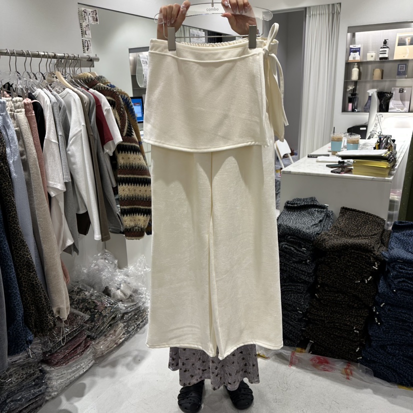 COMBO韓國代購㊣女士新款真品熱賣職業25秋冬時尚推薦休閑裙褲COM_BO裙褲圖色1