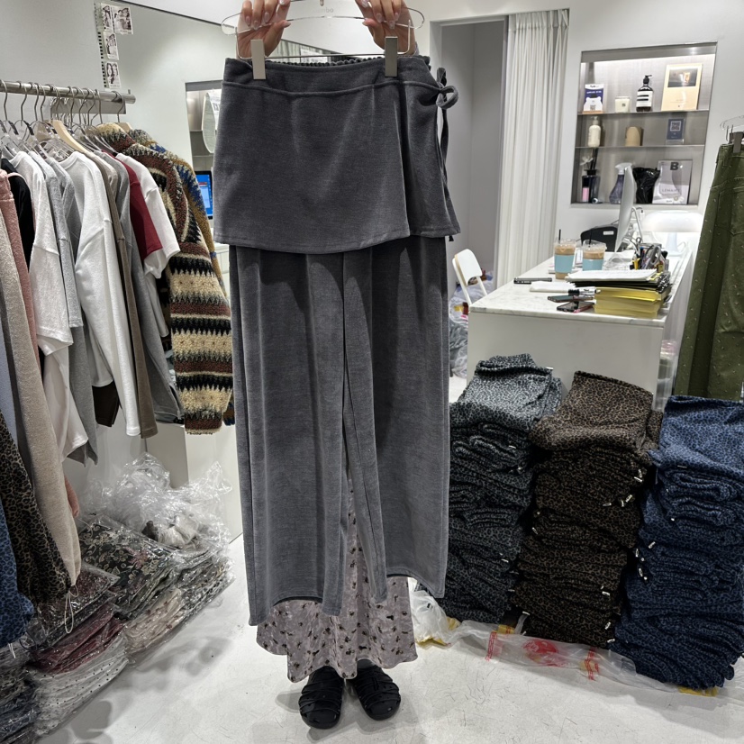 COMBO韓國代購㊣女士新款真品熱賣職業25秋冬時尚推薦休閑裙褲COM_BO裙褲圖色2