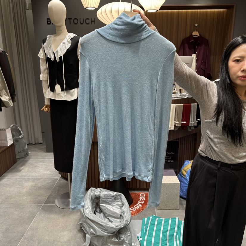 BABYTOUCH韓國代購㊣女裝新款人氣25秋冬真品時尚職業長袖T恤BABYTOUCH長袖T恤圖色6
