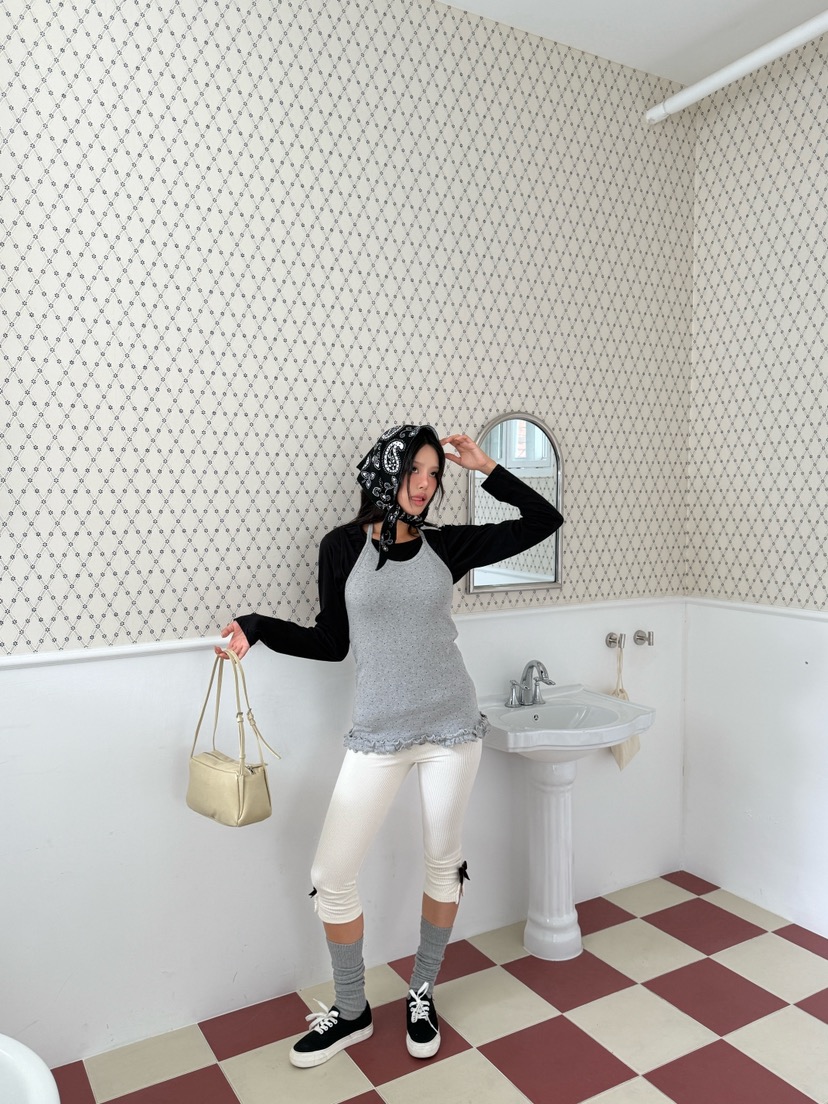 MAISONDEGLORY東大門㊣實拍女裝新品25秋冬吊帶背心不含內搭MAISON DE GLORY吊帶/背心