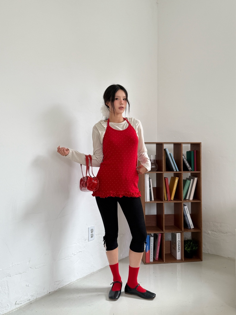 MAISONDEGLORY東大門㊣實拍女裝新品25秋冬吊帶背心不含內搭MAISON DE GLORY吊帶/背心