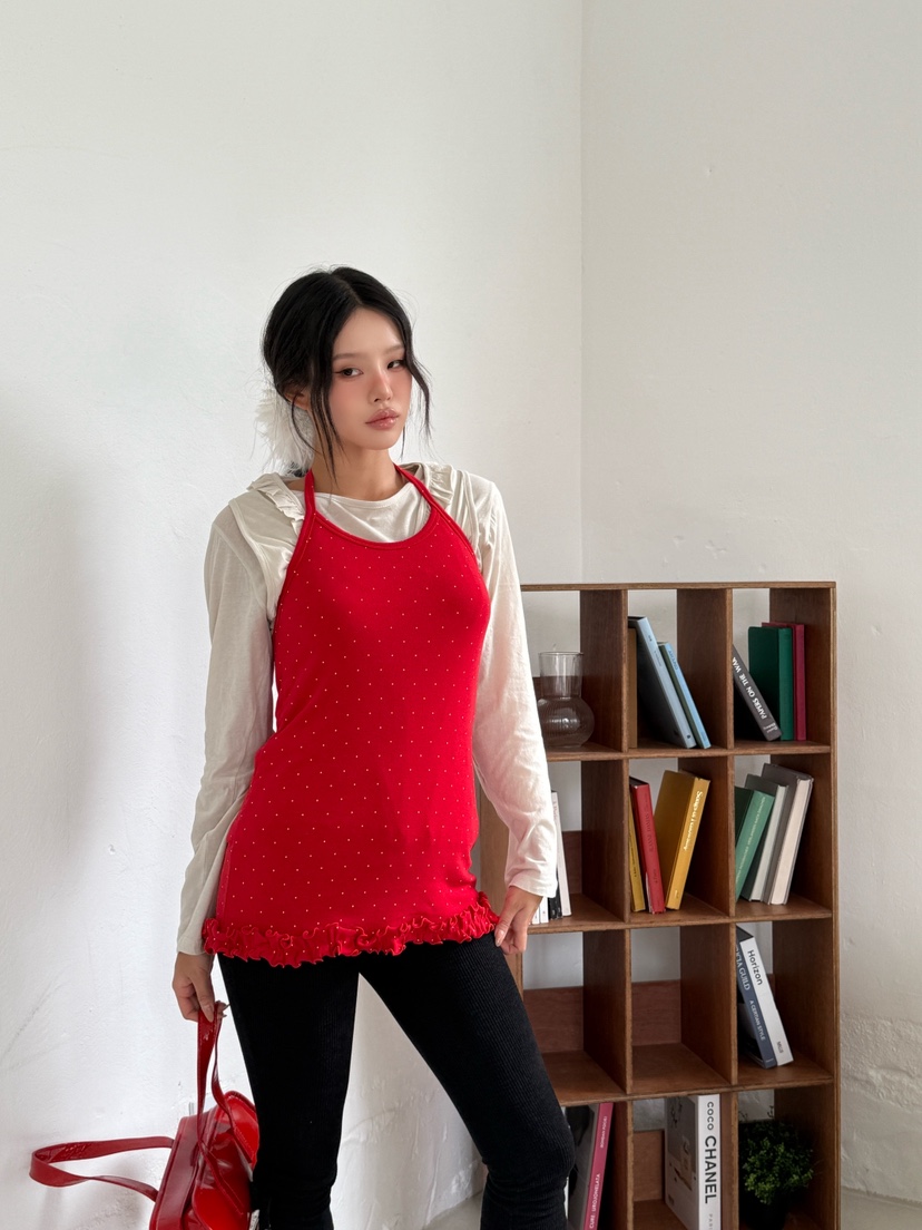MAISONDEGLORY東大門㊣實拍女裝新品25秋冬吊帶背心不含內搭MAISON DE GLORY吊帶/背心