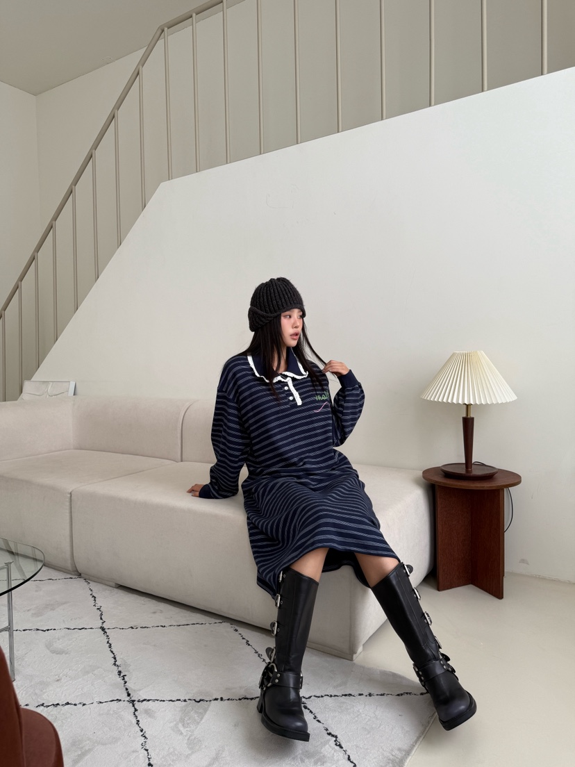 MAISONDEGLORY東大門㊣實拍女裝新品推薦熱賣25秋冬職業連衣裙MAISON DE GLORY連衣裙