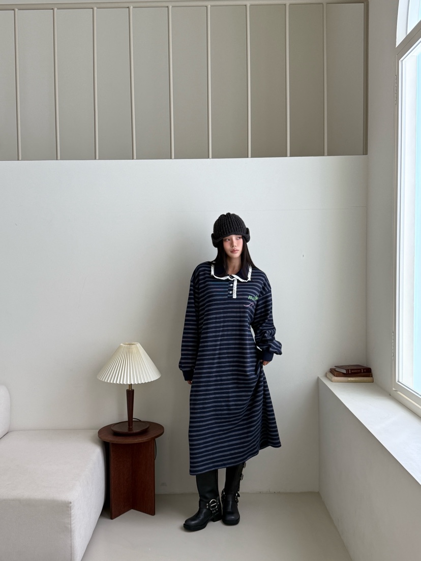 MAISONDEGLORY東大門㊣實拍女裝新品推薦熱賣25秋冬職業連衣裙MAISON DE GLORY連衣裙