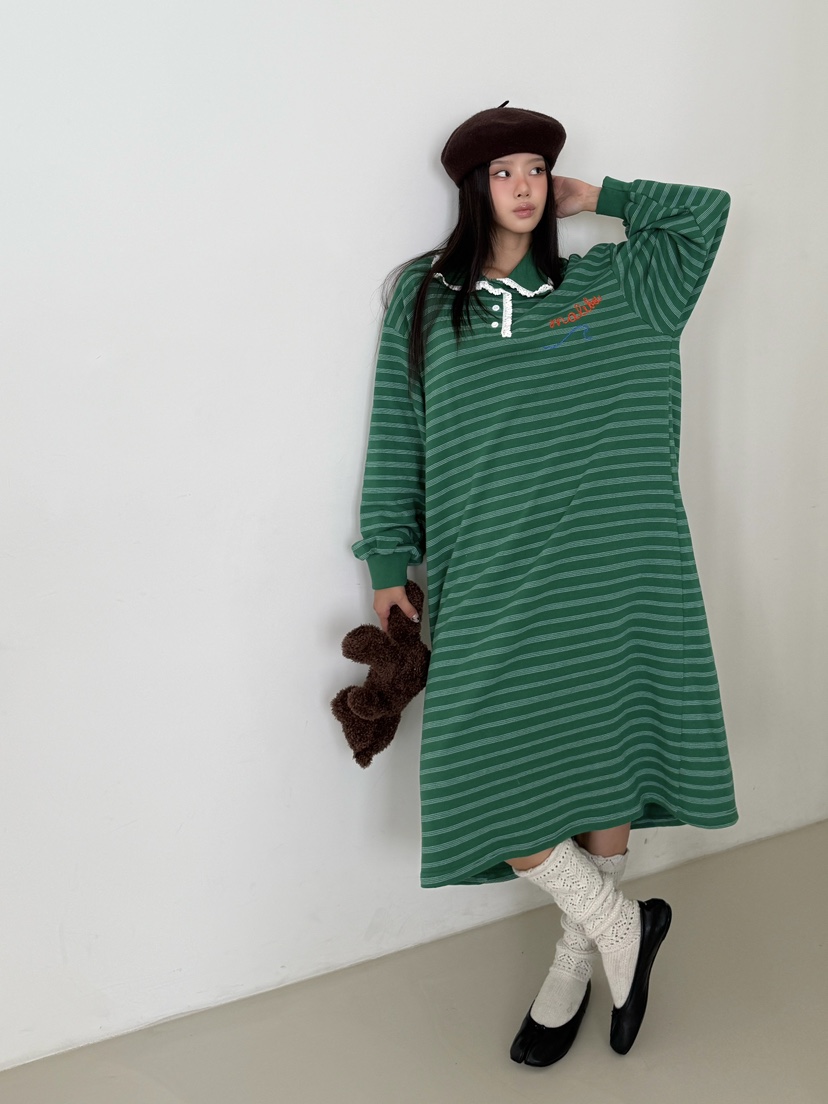 MAISONDEGLORY東大門㊣實拍女裝新品推薦熱賣25秋冬職業連衣裙MAISON DE GLORY連衣裙圖色1