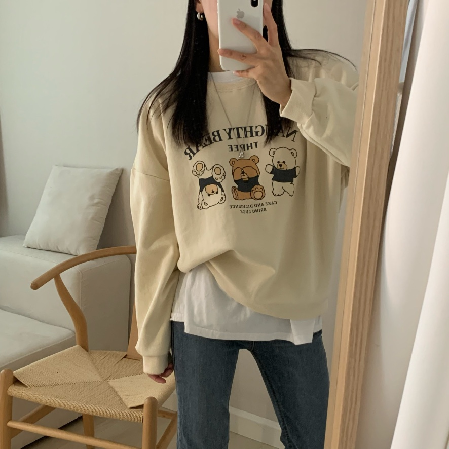 FROMJINI東大門㊣代購女裝新品休閑職業25秋冬真品熱賣衛衣FROMJINI衛衣