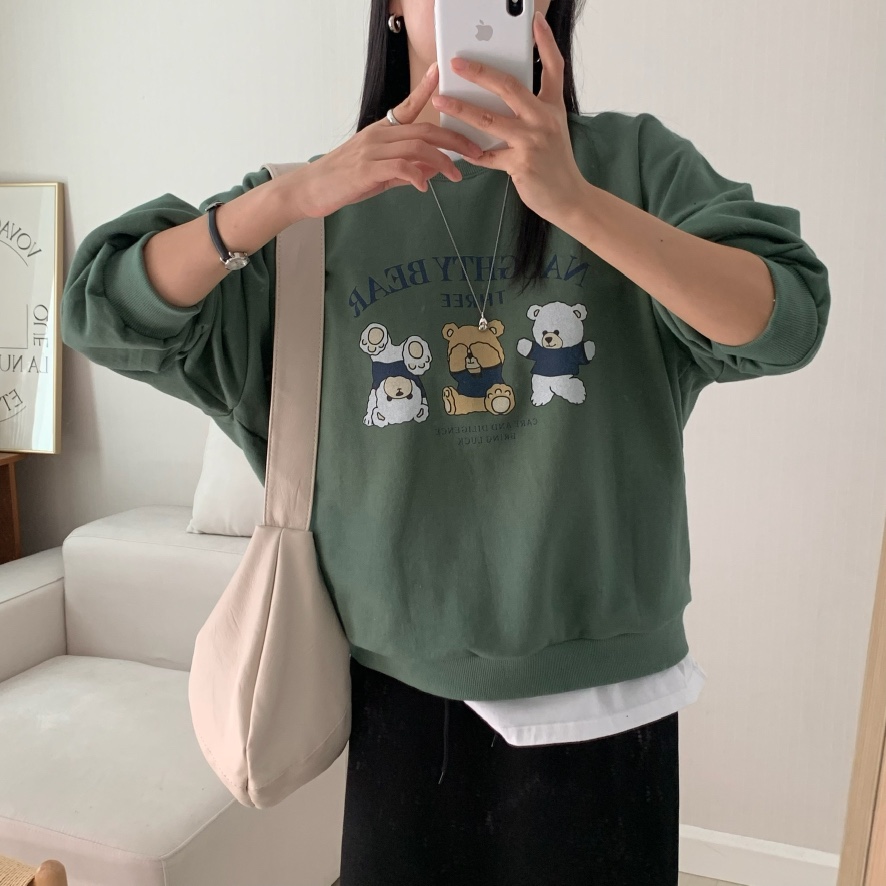 FROMJINI東大門㊣代購女裝新品休閑職業25秋冬真品熱賣衛衣FROMJINI衛衣圖色1
