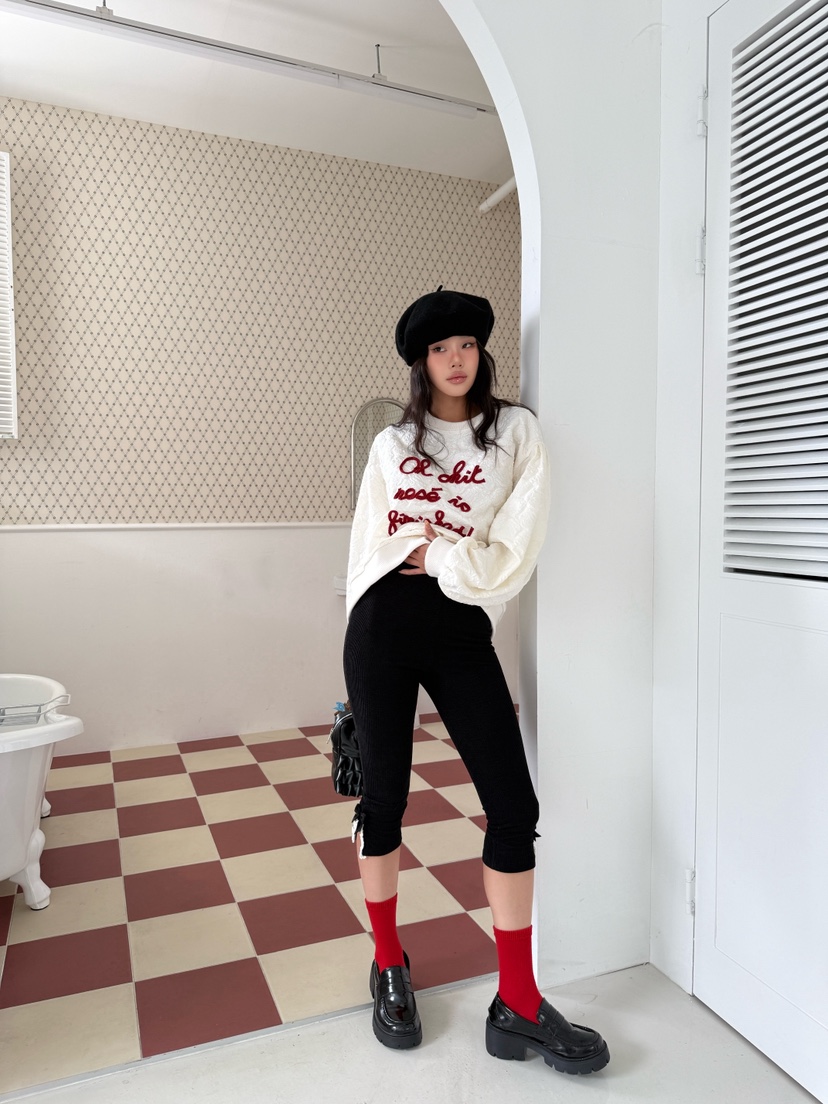 MAISONDEGLORY韓國直郵㊣女裝新品25秋冬人氣真品打底褲鯊魚褲MAISON DE GLORY打底褲/鯊魚褲