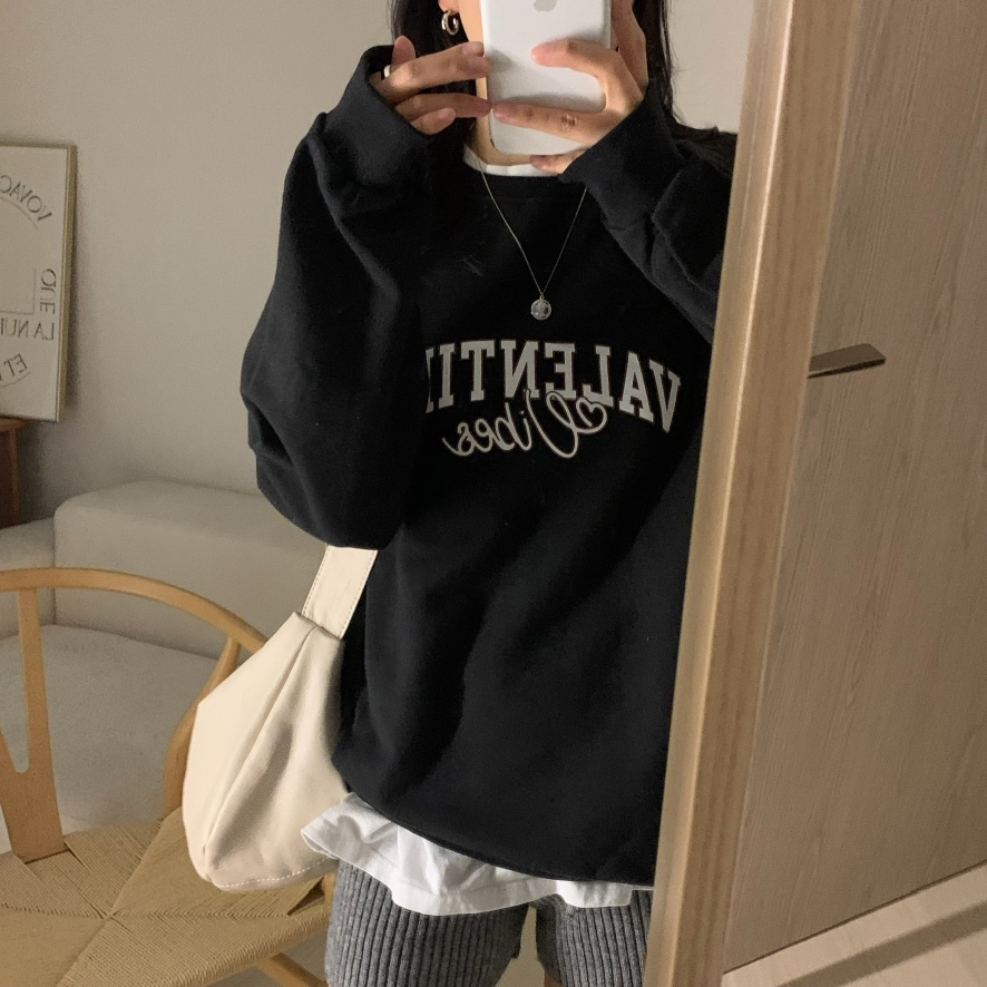 FROMJINI東大門㊣實拍女士新品時尚人氣推薦25秋冬職業衛衣FROMJINI衛衣