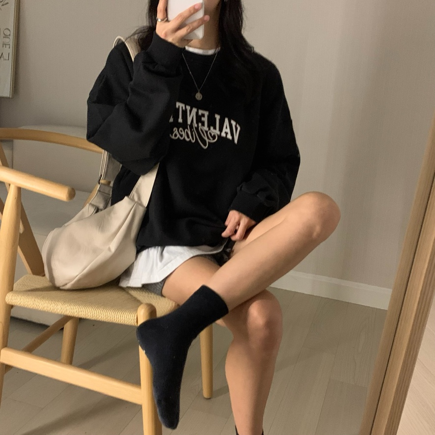 FROMJINI東大門㊣實拍女士新品時尚人氣推薦25秋冬職業衛衣FROMJINI衛衣