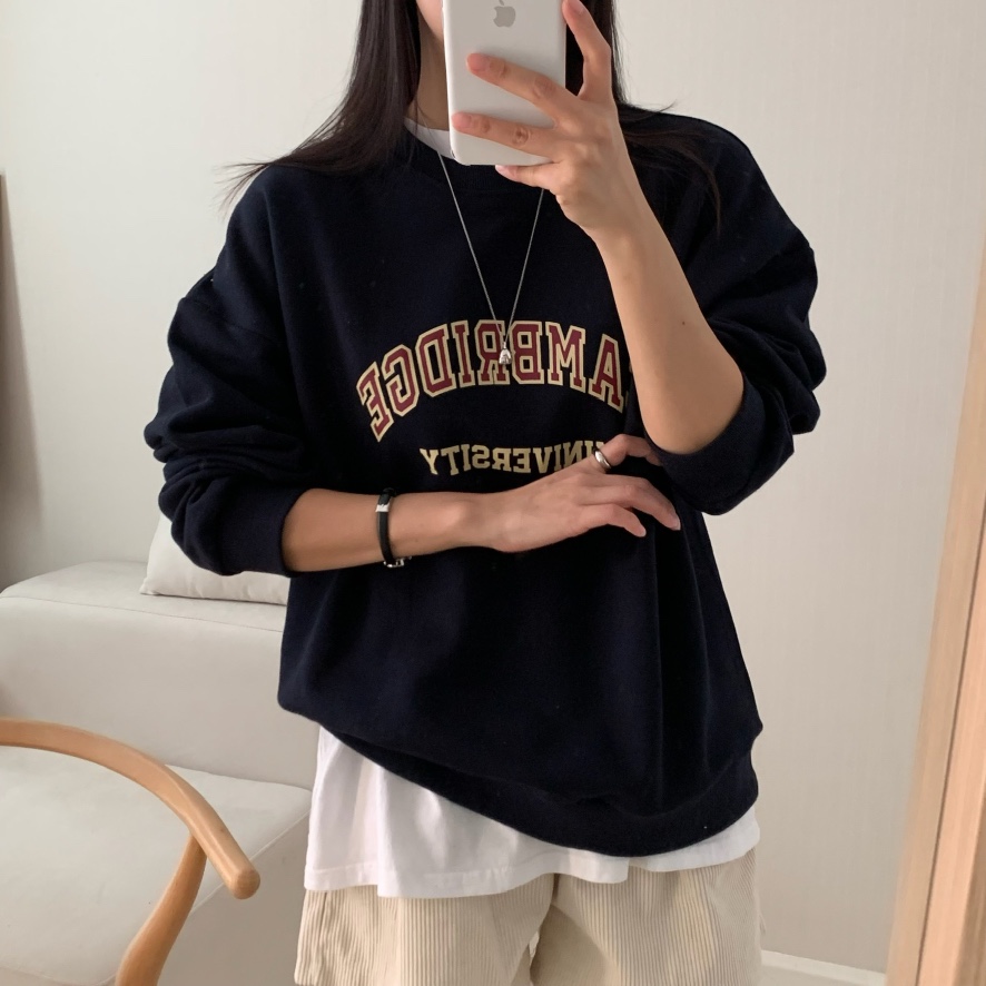 HELLO JINI韓國代購㊣女士新款推薦休閑時尚25秋冬真品衛衣HELLO JINI衛衣