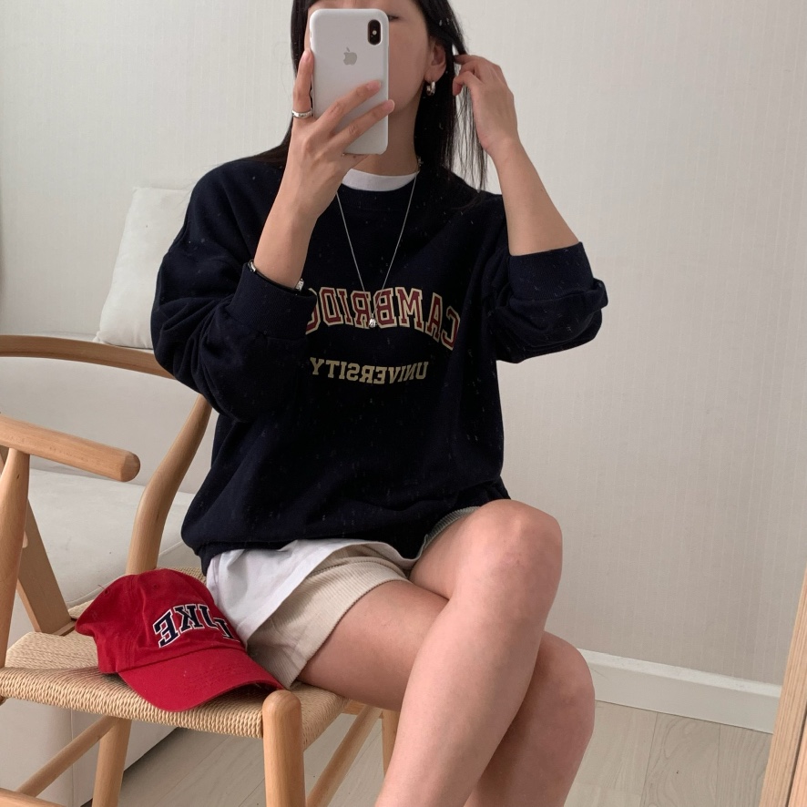 HELLO JINI韓國代購㊣女士新款推薦休閑時尚25秋冬真品衛衣HELLO JINI衛衣