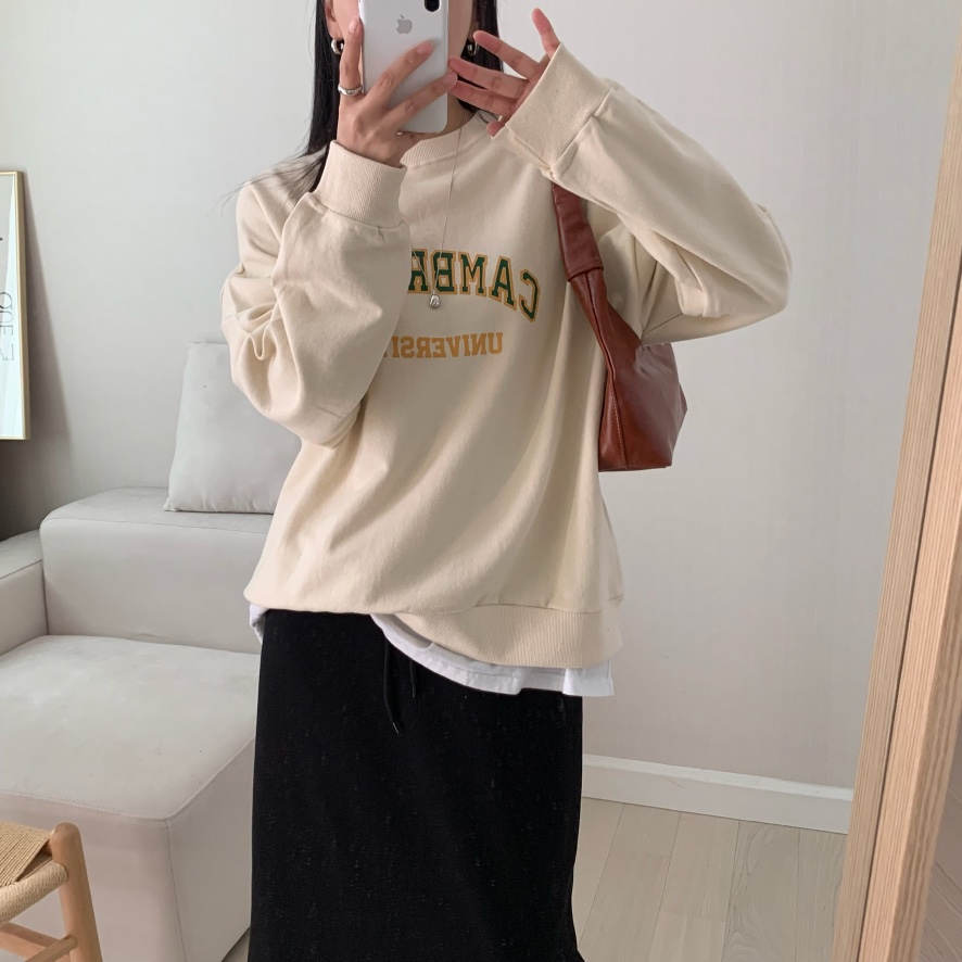 HELLO JINI韓國代購㊣女士新款推薦休閑時尚25秋冬真品衛衣HELLO JINI衛衣