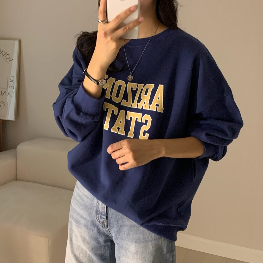 FROMJINI東大門㊣代購女士新款推薦人氣時尚25秋冬職業衛衣FROMJINI衛衣