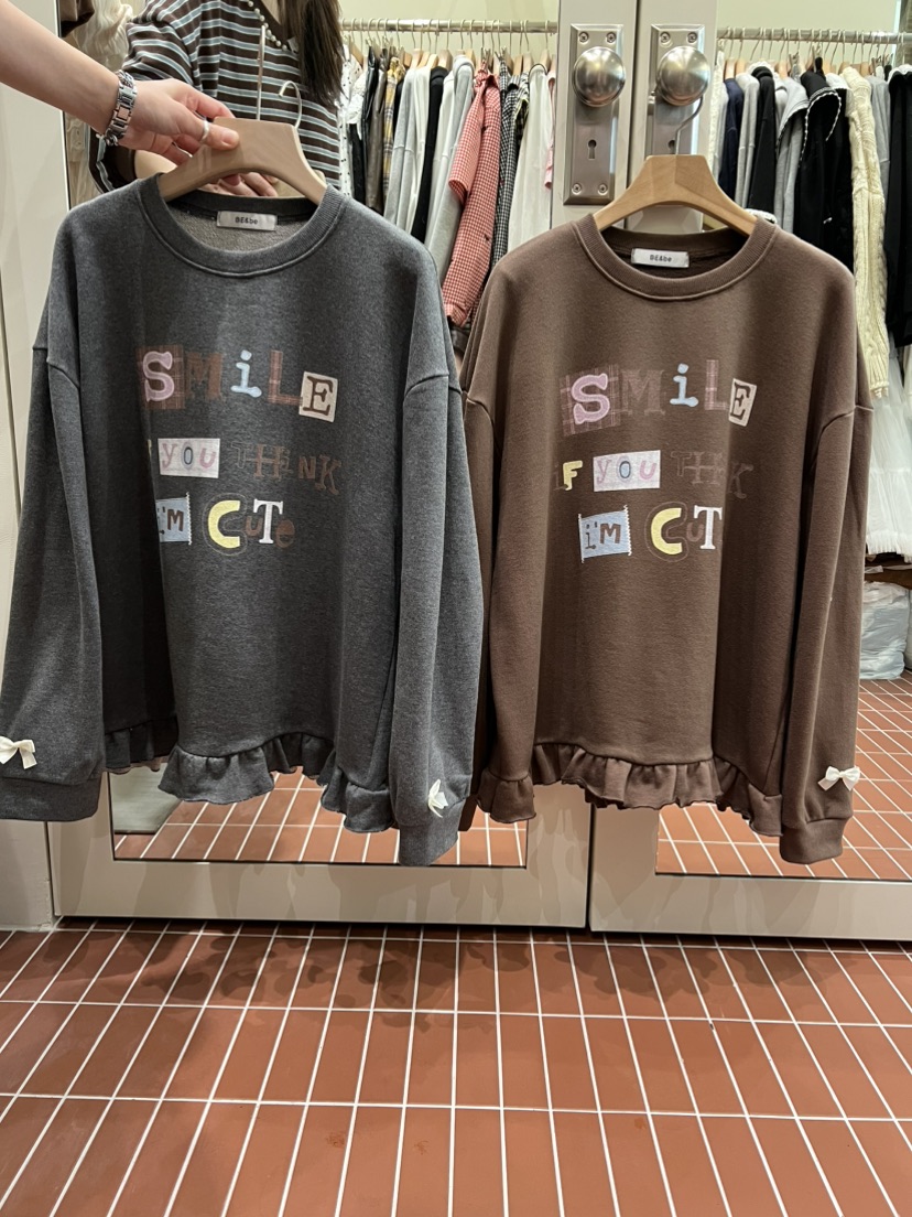 BE&amp;BE東大門㊣直郵女士新款休閑人氣真品推薦時尚衛衣BE&be衛衣