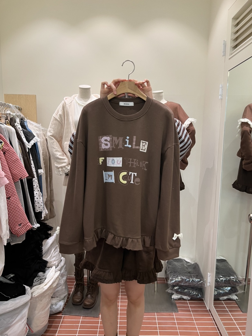 BE&amp;BE東大門㊣直郵女士新款休閑人氣真品推薦時尚衛衣BE&be衛衣圖色1