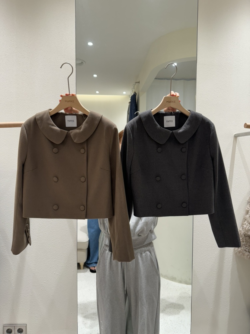 MARKE-P東大門㊣實拍女裝新品熱賣25秋冬真品夾克羊毛雙層MARKE-P夾克