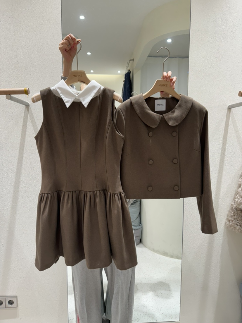 MARKE-P東大門㊣實拍女裝新品熱賣25秋冬真品夾克羊毛雙層MARKE-P夾克