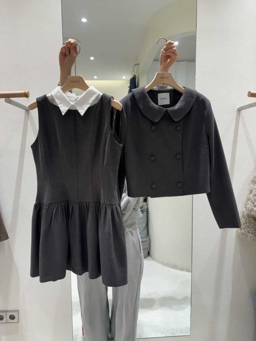 MARKE-P東大門㊣實拍女裝新品熱賣25秋冬真品夾克羊毛雙層MARKE-P夾克